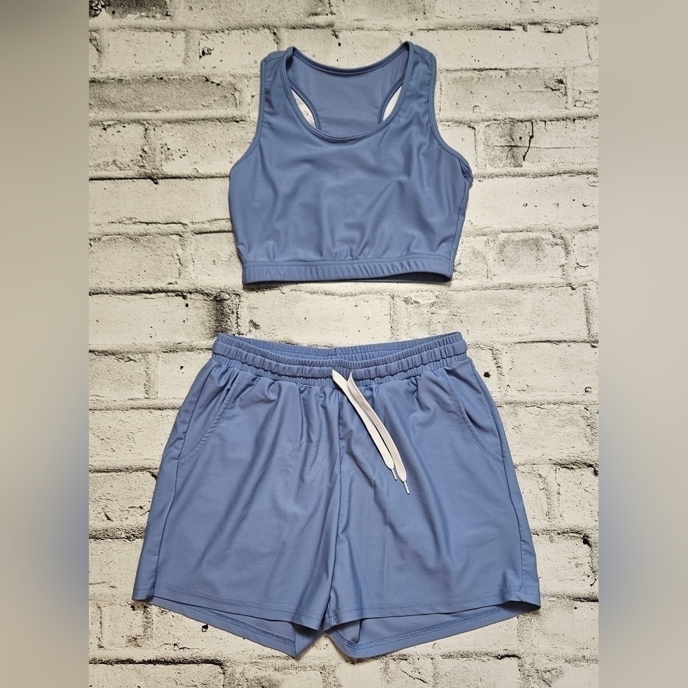 Shein 2 Piece Outfit. Sports Bra and Shorts